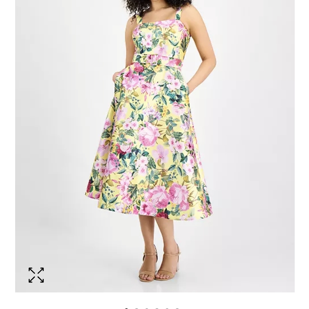 Julia Jordan Pink and Purple Spaghetti Strap Sundress